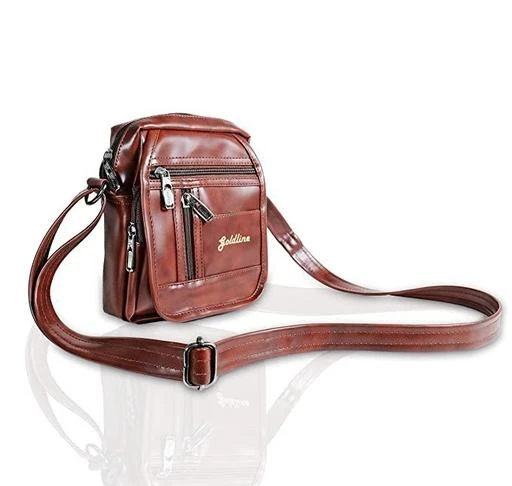 Leatherette sling online bag