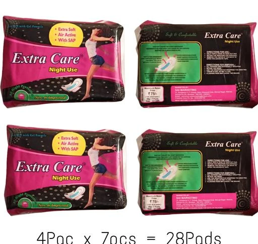 Checkout this latest Menstrual/Sanitary pads
Product Name: * Unique Menstrual/Sanitary pads*
Product Name:  Unique Menstrual/Sanitary pads
Brand Name: Extra Care
Brand: Extra Care
Multipack: 4
Size: XXL
Usage Type: Disposable
Wings: Yes
Country of Origin: India
Easy Returns Available In Case Of Any Issue


SKU: Extra Care Night Use slim comfort XXL 317mm Pack of (4pkt x 7pcs = 28pads)
Supplier Name: PLAN Enterprises

Code: 622-37428354-003

Catalog Name:  Unique Menstrual/Sanitary pads
CatalogID_8965757
M07-C22-SC1869