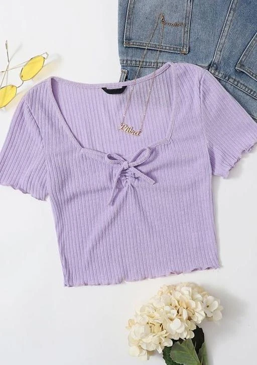 Checkout this latest Tops & Tunics
Product Name: *Stylish women Deep nack  baby0verlck top top- Lavender*
Fabric: Lycra
Sleeve Length: Short Sleeves
Pattern: Solid
Multipack: 1
Sizes:
XS, S (Bust Size: 15 in, Length Size: 17 in) 
M (Bust Size: 15 in, Length Size: 17 in) 
L (Bust Size: 16 in, Length Size: 18 in) 
Country of Origin: India
Easy Returns Available In Case Of Any Issue


Catalog Rating: ★4.1 (502)

Catalog Name: Stylish Elegant Women Tops & Tunics
CatalogID_8982945
C79-SC1020
Code: 362-37504645-994