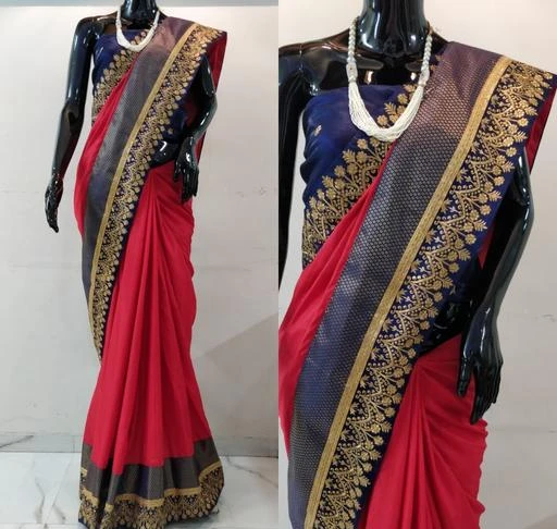 Fcity In Jia Trendy Women Sarees Jia Solid Sana Sana Silk Sarees With Lace