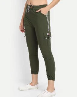  Cargo Pant For Girl And Women Cotton Blend Lycra Lower Check  Cargo