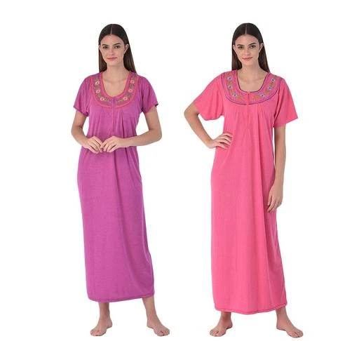 Checkout this latest Nightdress
Product Name: *Siya Adorable Women Nightdresses*
Fabric: Hosiery
Sleeve Length: Short Sleeves
Pattern: Embroidered
Multipack: 2
Sizes:
M
Country of Origin: India
Easy Returns Available In Case Of Any Issue


Catalog Rating: ★4 (98)

Catalog Name: Aradhya Stylish Women Nightdresses
CatalogID_9129075
C76-SC1044
Code: 344-38082630-9991