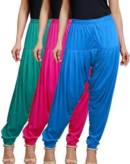 Buy Black Macy Womens Cotton Patiala Salwar Bottoms Combo Of 4 Free  Size Regular multicoloured multicoloured at Amazonin