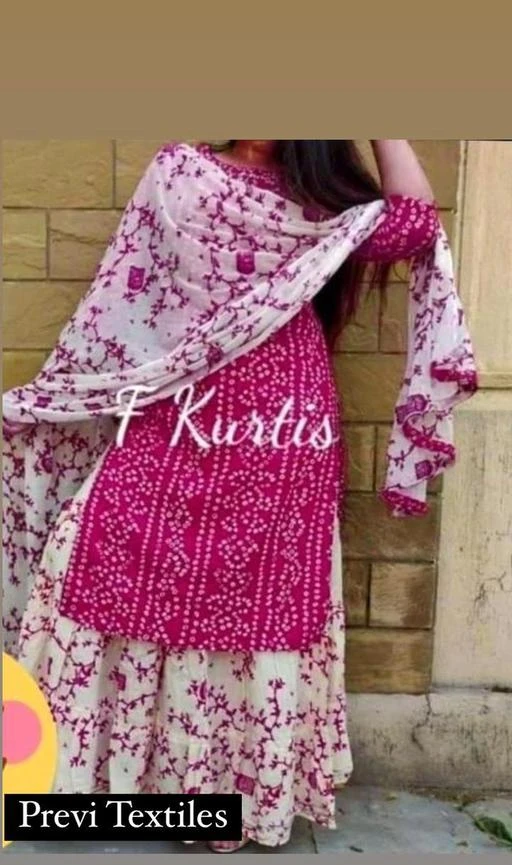 Checkout this latest Dupatta Sets
Product Name: *Kashvi Attractive Women Dupatta Sets*
Kurta Fabric: Rayon
Fabric: Rayon
Bottomwear Fabric: Rayon
Sleeve Length: Three-Quarter Sleeves
Pattern: Printed
Set Type: Kurta with Dupatta and Bottomwear
Stitch Type: Stitched
Net Quantity (N): Single
KURTI+SKIRT+DUPATTA
Sizes: 
M (Bust Size: 38 in, Shoulder Size: 15 in) 
L (Bust Size: 40 in, Shoulder Size: 15.5 in) 
XL (Bust Size: 42 in, Shoulder Size: 16 in) 
XXL (Bust Size: 44 in, Shoulder Size: 16.5 in) 
Country of Origin: India
Easy Returns Available In Case Of Any Issue


SKU: _38w604R
Supplier Name: Yadu International

Code: 435-38858619-9911

Catalog Name: Kashvi Attractive Women Dupatta Sets
CatalogID_9321782
M03-C52-SC1853