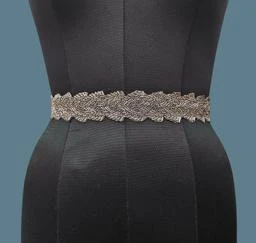 Premium Quality Traditional Fabric Val Work Adjustable Waist Belt
