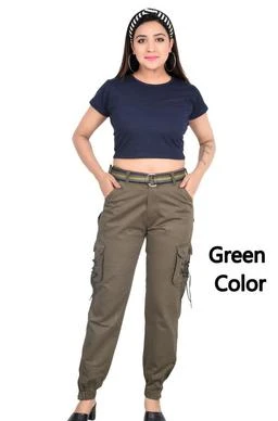 Stylish Cargo Pant For Women & Girls, Latest and Trendy Toko Jogger  Stretchable with Elasticated Waist