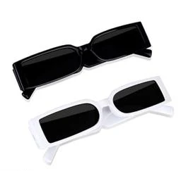 Sky Wing Mc Stan Dark Black And Silver MC Stan Rimless Sunglass For Unisex  Premium Sunglasses