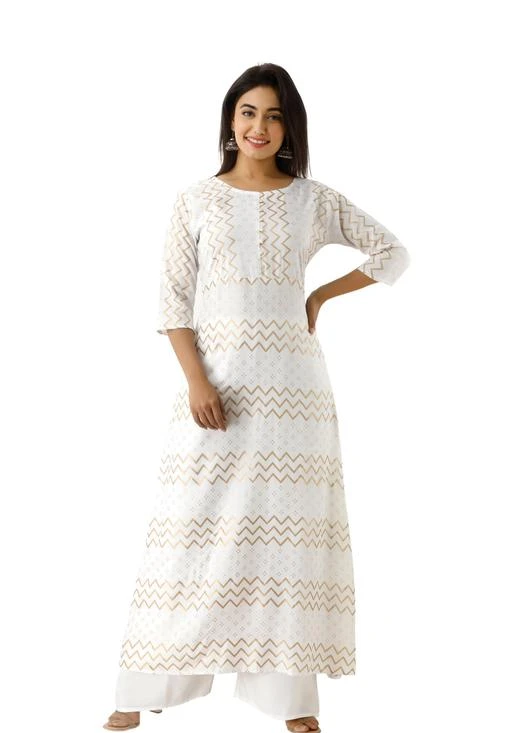 Checkout this latest Kurta Sets
Product Name: *Charvi Attractive Women Kurta Sets*
Kurta Fabric: Rayon
Bottomwear Fabric: Rayon
Fabric: No Dupatta
Sleeve Length: Three-Quarter Sleeves
Set Type: Kurta With Bottomwear
Bottom Type: Palazzos
Pattern: Printed
Net Quantity (N): Single
Sizes:
M, L, XL, XXL, XXXL, 4XL, 5XL
Raiona Women's Clothing Regular Wear rayon Kurta With palazzo This is Designed as per the Current trends to keep you in sync with high fashion and other occasion, it will keep you comfortable all day long. The lovely design forms a substantial feature of this wear. It looks stunning every time you match it with accessories. This attractive Rayon Kurta With palazzo will surely fetch you compliments for your rich sense of style. Light in weight Daily Wear, Working Wear rayon Kurta With palazzo will be soft against your skin.
Country of Origin: India
Easy Returns Available In Case Of Any Issue


SKU: RK029-White Kurti with Palazzo
Supplier Name: RAIONA

Code: 016-39475059-9991

Catalog Name: Charvi Fashionable Women Kurta Sets
CatalogID_9466243
M03-C04-SC1003