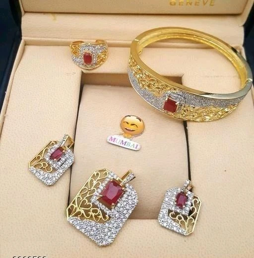 Checkout this latest Jewellery Set
Product Name: *Attractive Stylish Alloy Women's Jewellery Sets*
Base Metal: Alloy
Plating: Silver Plated
Stone Type: No Stone
Sizing: Adjustable
Type: Necklace Earrings Bracelet
Net Quantity (N): 1
Country of Origin: India
Easy Returns Available In Case Of Any Issue


SKU: mg_1101_
Supplier Name: HARIKRUSHNA ENTERPRISE

Code: 592-3968533-867

Catalog Name: Attractive Stylish Alloy Women'S Jewellery Sets
CatalogID_559944
M05-C11-SC1093
.