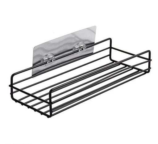 Punch-Free Multipurpose Kitchen Bathroom Storage Shelf Wall Holder Storage  Rack Bathroom Rack Organizer Storage Box