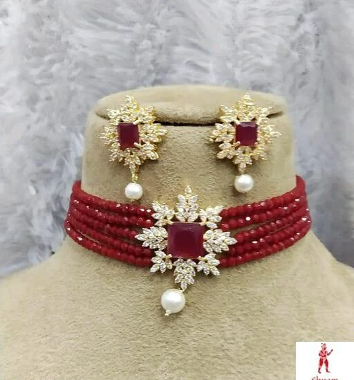 Checkout this latest Jewellery Set
Product Name: *Diva Fusion Jewellery Sets*
Base Metal: Five Metal
Plating: Rhodium Plated
Stone Type: Cubic Zirconia/American Diamond
Sizing: Adjustable
Type: Choker and Earrings
Net Quantity (N): 1
My product best quality 
Country of Origin: India
Easy Returns Available In Case Of Any Issue


SKU: ZYh-NGxZ
Supplier Name: SHYAM JEWELLERS

Code: 552-39860319-994

Catalog Name: Princess Elegant Jewellery Sets
CatalogID_9556195
M05-C11-SC1093