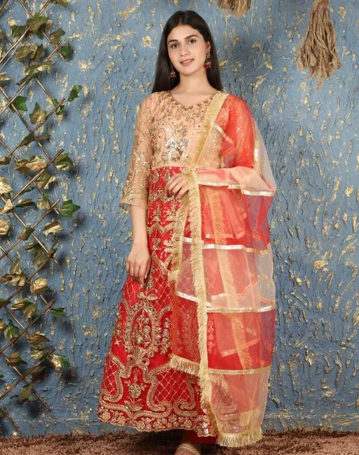 Checkout this latest Semi-Stitched Suits
Product Name: *Charvi Voguish Semi-Stitched Suits*
Top Fabric: Net
Lining Fabric: Shantoon
Bottom Fabric: Shantoon
Dupatta Fabric: Net
Pattern: Embroidered
Net Quantity (N): Single
HAVY EMBRODARY AND,Squance Work,Jari Work,Ciramic Work,Mirrar Work
Sizes: 
Semi Stitched (Top Bust Size: Up To 46 m, Top Length Size: 54 m, Bottom Length Size: 2 m, Dupatta Length Size: 2.25 m) 
Country of Origin: India
Easy Returns Available In Case Of Any Issue


SKU: ORANGE  02
Supplier Name: VD IMPEX

Code: 4141-39914496-9963

Catalog Name: Aagyeyi Voguish Semi-Stitched Suits
CatalogID_9570143
M03-C05-SC1522