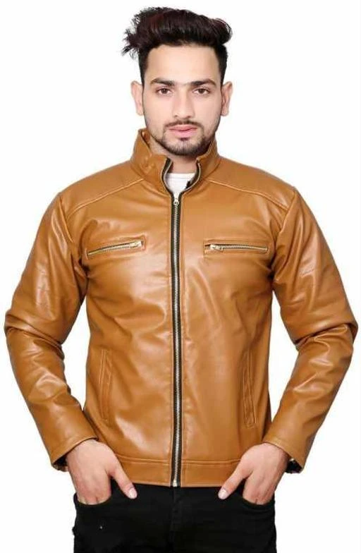 Checkout this latest Jackets
Product Name: *Classy Fabulous Men Jackets*
Fabric: Pu
Sleeve Length: Long Sleeves
Pattern: Solid
Net Quantity (N): 1
Sizes:
M, L (Chest Size: 44 in, Length Size: 27 in, Waist Size: 39 in) 
XL (Length Size: 28 in, Waist Size: 40 in) 
XXL (Length Size: 29 in, Waist Size: 46 in) 
Your style score will certainly deck up as you wear this Faux Leather jacket from the Lapata. Subtle and stylish in design, this pu jacket will certainly add more to your charming personality. Made of Faux Leather , this casual jacket ensures breathability and is skin friendly as well. Club this Leather jacket with jeans and sneakers for a smart and sporty look.
Country of Origin: India
Easy Returns Available In Case Of Any Issue


SKU: PU_4JU21_JACKET_GOLD_XL
Supplier Name: PUJA TECHNOCRAFT

Code: 295-40151983-5042

Catalog Name: Trendy Partywear Men Jackets
CatalogID_9630447
M06-C14-SC1209
