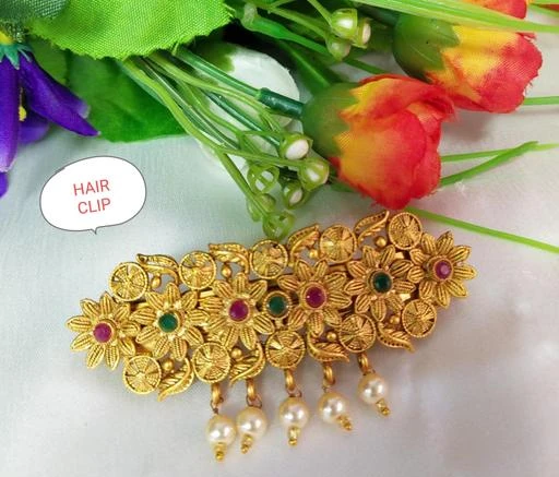 - Hair Clips / Shimmering Beautiful Women Hair Accessories