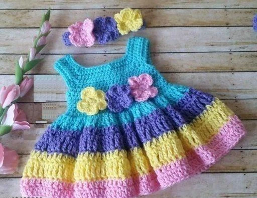 Checkout this latest Sweaters
Product Name: *Beautiful Best Selling Kids Crochet Frock - Multicolor*
Fabric: Wool
Multipack: 1
Sizes: 
1-2 Years
Country of Origin: India
Easy Returns Available In Case Of Any Issue


Catalog Rating: ★4.4 (99)

Catalog Name: Princess Stylish Girls Sweaters
CatalogID_9702542
C62-SC1149
Code: 975-40428962-999
