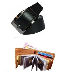 Winsome deal men's black synthetic leather auto lock buckle belts.