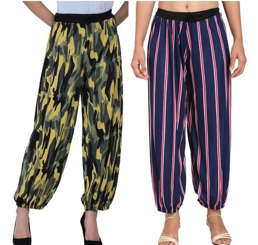 Checkout this latest Women Trousers
Product Name: *SIYA ATTRACTIVE WOMEN HAREM PANT PACK OF 2*
Fabric: Polyester
Pattern: Printed
Multipack: 2
Sizes: 
Free Size (Waist Size: 34 in, Length Size: 36 in, Hip Size: 40 in) 
Country of Origin: India
Easy Returns Available In Case Of Any Issue


Catalog Rating: ★3.4 (31)

Catalog Name: Trendy Retro Women Women Trousers
CatalogID_9794314
C79-SC1034
Code: 313-40784022-994