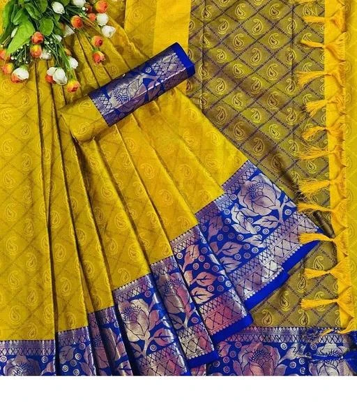 Checkout this latest Sarees
Product Name: *Rose Desing Cottan Silk Saree (yellow blue)*
Saree Fabric: Cotton Silk
Blouse: Separate Blouse Piece
Blouse Fabric: Cotton Silk
Pattern: Zari Woven
Blouse Pattern: Same as Saree
Net Quantity (N): Single
Attract compliments this silver striped zari jacquard Saree material for Indian Women from the house of rrb designed as per the latest trends to keep you in sync with high fashion and with your wedding occasion. Made from house of rrb festival wear, wedding wear, ceremony, casual, evening, business. We have many varieties in cotton sarees for women,plain sarees with designer blouse,sarees for women offer,sarees for women, women sarees, designer sarees for wedding,kanjivaram silk saree pure,sarees for women,pattu sarees for wedding, saree for women,designer saree, black saree,saree kanchipuram pure silk, cotton silk sarees for women,silk sarees, sarees for women design,pathani saree, lichi silk sarees, silk sarees for women, cotton sarees for women,sari,sarees for women,sarees for wedding, cotton sarees new collection, silk sarees new collection,saree for women,wedding sarees for women,sarees for women,sarees new collection,kanjivaram silk sarees,cotton saree,new sarees collection.
Sizes: 
Free Size (Saree Length Size: 5.5 m, Blouse Length Size: 0.8 m) 
Country of Origin: India
Easy Returns Available In Case Of Any Issue


SKU: 383001469
Supplier Name: MKM CREATION

Code: 475-40971230-9991

Catalog Name: Adrika Voguish Sarees
CatalogID_9844648
M03-C02-SC1004