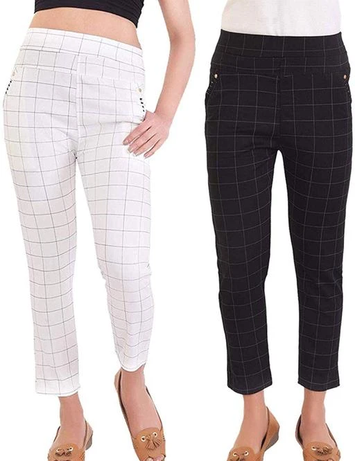 Checkout this latest Jeggings
Product Name: *Ravishing Latest Women Jeggings*
Fabric: Lycra
Pattern: Checked
Multipack: 2
Sizes: 
26 (Waist Size: 26 in, Length Size: 35 in) 
28 (Waist Size: 28 in, Length Size: 35 in) 
30 (Waist Size: 30 in, Length Size: 35 in) 
32 (Waist Size: 32 in, Length Size: 35 in) 
Country of Origin: India
Easy Returns Available In Case Of Any Issue


SKU: GL Wht-Blk Cheks
Supplier Name: SSBTC

Code: 104-40977541-9951

Catalog Name: Fancy Latest Women Jeggings
CatalogID_9846440
M04-C08-SC1033