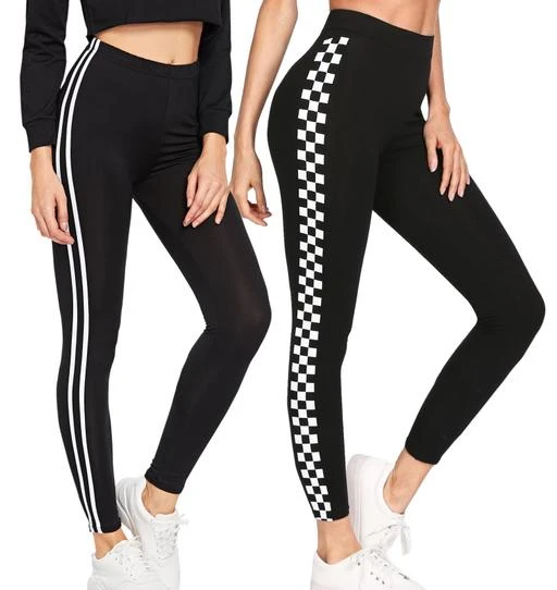Checkout this latest Jeggings
Product Name: *WOMEN'S JEGGINGS STYLE COMBO PACK OF 2*
Fabric: Cotton Blend
Pattern: Solid
Multipack: 2
Sizes: 
26 (Waist Size: 26 in, Length Size: 37 in, Hip Size: 30 in) 
28 (Waist Size: 28 in, Length Size: 37 in, Hip Size: 32 in) 
30 (Waist Size: 30 in, Length Size: 37 in, Hip Size: 34 in) 
32 (Waist Size: 32 in, Length Size: 37 in, Hip Size: 36 in) 
34 (Waist Size: 34 in, Length Size: 37 in, Hip Size: 38 in) 
Country of Origin: India
Easy Returns Available In Case Of Any Issue


SKU: 2_BLACK_SIDE_CHECKS
Supplier Name: MB SPORTS

Code: 983-41008483-999

Catalog Name: Fashionable Latest Women Jeggings
CatalogID_9854966
M04-C08-SC1033