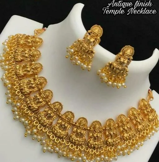 Checkout this latest Jewellery Set
Product Name: *Shimmering Graceful Women Jewellery Sets*
Base Metal: Alloy
Plating: Gold Plated
Stone Type: Pearls
Sizing: Adjustable
Type: Necklace and Earrings
Multipack: 1
Country of Origin: India
Easy Returns Available In Case Of Any Issue


Catalog Rating: ★4.2 (67)

Catalog Name: Shimmering Graceful Women Jewellery Sets
CatalogID_9859103
C77-SC1093
Code: 572-41022794-998