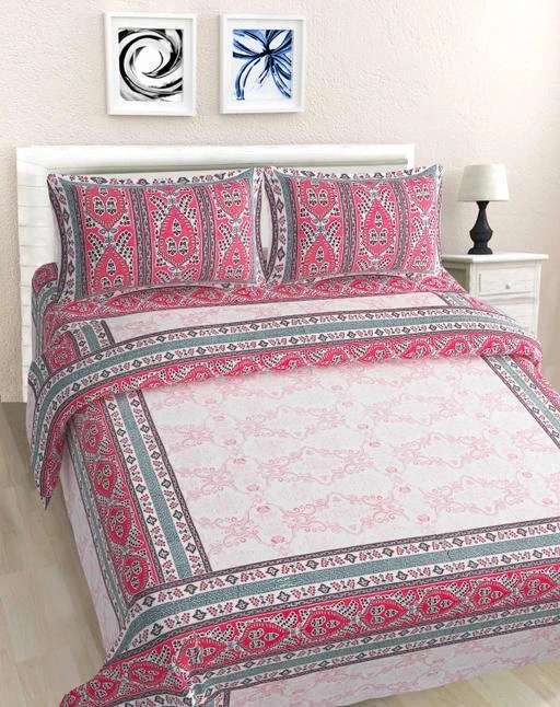 Checkout this latest Bedsheets
Product Name: *Graceful Bedsheets*
Fabric: Cotton
Type: Flat Sheets
Quality: Superfine
Print or Pattern Type: Jaipuri
No. Of Pillow Covers: 2
Ideal For: Adult
Thread Count: 250
Size: Double King
Multipack: 1
Country of Origin: India
Easy Returns Available In Case Of Any Issue


SKU: YP 02 PINK
Supplier Name: RIYA FABRICS

Code: 816-41089088-9912

Catalog Name: Graceful Bedsheets
CatalogID_9876771
M08-C24-SC2530
