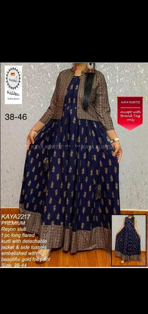 Checkout this latest Kurtis
Product Name: *Myra Sensational Women Kurtis*
Fabric: Cotton
Sleeve Length: Three-Quarter Sleeves
Pattern: Solid
Combo of: Single
Sizes:
M (Bust Size: 38 in) 
L (Bust Size: 40 in) 
XL, XXL (Bust Size: 44 in) 
Women beautiful kurti jacket set with golden print
Country of Origin: India
Easy Returns Available In Case Of Any Issue


SKU: Blue kurti jacket set golden new
Supplier Name: S MART CREATION

Code: 964-41190773-9911

Catalog Name: Myra Sensational Women Kurtis
CatalogID_9903786
M03-C03-SC1001