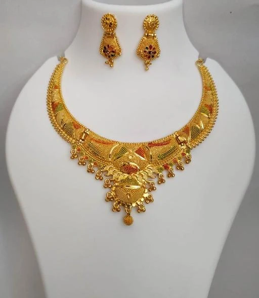Checkout this latest Jewellery Set
Product Name: *Feminine Chic Jewellery Sets*
Base Metal: Alloy
Plating: Gold Plated
Stone Type: No Stone
Sizing: Adjustable
Type: Necklace and Earrings
Net Quantity (N): 1
Country of Origin: India
Easy Returns Available In Case Of Any Issue


SKU: Momai-meet-haar_102
Supplier Name: MALABAR ENTERPRISE

Code: 262-41214774-999

Catalog Name: Elite Fusion Jewellery Sets
CatalogID_9910114
M05-C11-SC1093