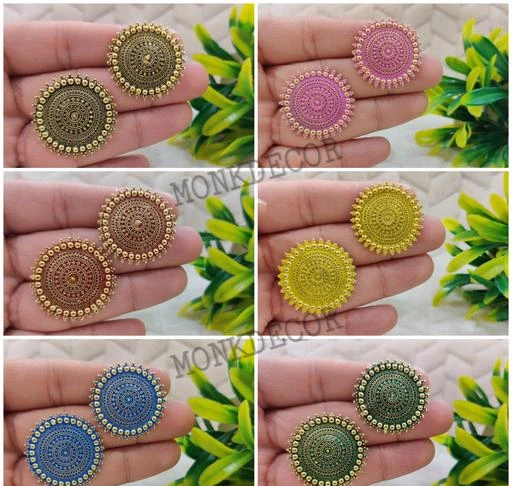 Checkout this latest Earrings & Studs
Product Name: *Combo Set Of 6 Pcs Latest Collection Kundan Tops earrings for Girls and Woman (Gold,Pink,Maroon,Yellow,Blue,Green.) Design-1*
Base Metal: Alloy
Plating: Brass Plated
Sizing: Adjustable
Stone Type: Kundan
Type: Hoop Earrings
Net Quantity (N): 1
Combo Set Of 6 Pcs Latest Collection Kundan Tops earrings for Girls and Woman Stylish/Colorful/Designer and Beautiful.
Country of Origin: India
Easy Returns Available In Case Of Any Issue


SKU: KundanTop6ComboD2
Supplier Name: Tanlooms

Code: 542-41245471-943

Catalog Name: Stylo Earrings & Studs
CatalogID_9918656
M05-C11-SC1091
.