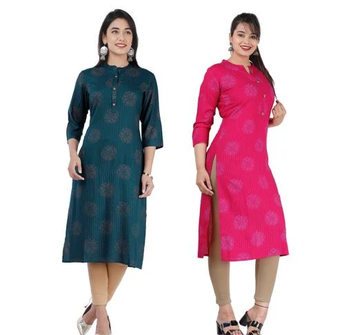 Checkout this latest Kurtis
Product Name: *Kashvi Refined Kurtis*
Fabric: Rayon
Sleeve Length: Three-Quarter Sleeves
Pattern: Printed
Combo of: Combo of 2
Sizes:
S, M, L, XL, XXL
Country of Origin: India
Easy Returns Available In Case Of Any Issue


SKU: COMBO_PRINTED KURTI_GREEN_PINK
Supplier Name: PYARELAL

Code: 484-41439277-999

Catalog Name: Charvi Ensemble Kurtis
CatalogID_9971689
M03-C03-SC1001