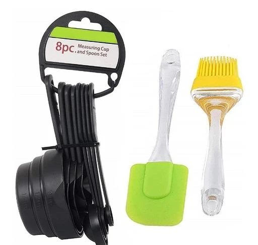 Checkout this latest Cake Making Supplies
Product Name: *Plastic 8 Pieces Black Measuring Cups & Spoons Set with Big Silicone Oil Brush and Spatula Set*
Country of Origin: India
Easy Returns Available In Case Of Any Issue


SKU: Big Spatula Set + Black Measuring,,
Supplier Name: AV KITCHENWARE

Code: 98-41532650-992

Catalog Name: Classy Baking Trays
CatalogID_9998727
M08-C23-SC1600