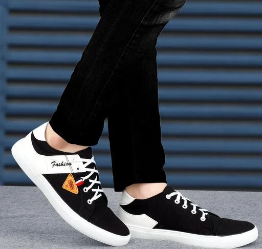 stylish black casual shoes