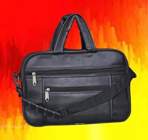 Checkout this latest Bags & Backpacks
Product Name: *Designer Static Men Bags & Backpacks*
Material: Faux Leather/Leatherette
No. of Compartments: 5
Laptop Capacity: upto 15 inch
Pattern: Solid
Net Quantity (N): 1
Sizes:
Free Size (Length Size: 16 in, Width Size: 6 in, Height Size: 11 in) 
Sturdy enough to stand on its own, this handbag looks high end with formal or casual attire. Perfect for students, business or travelers want to make a fashion statement. This sleek and spacious shoulder bag can also be used as a: Leather messenger bag for men, laptop leather bag, messenger bag for women, college bag, meeting bag, gift idea, birthday present, present, vintage leather bag, quality bag, unisex bag, leather bag,black leather bag, medium bag.
Country of Origin: India
Easy Returns Available In Case Of Any Issue


SKU: black bag @@##8
Supplier Name: HAPPY TRADING

Code: 833-41663230-999

Catalog Name: Designer Trendy Men Bags & Backpacks
CatalogID_10036815
M09-C28-SC5080