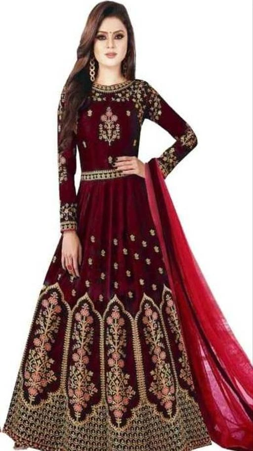Checkout this latest Gowns
Product Name: *Fancy Elegant Women Gowns (Maroon)*
Fabric: Taffeta Silk
Sleeve Length: Long Sleeves
Pattern: Embroidered
Net Quantity (N): 1
Sizes:
XXS, XS, S, M, L, XL, XXL, XXXL, 4XL, 8XL, 9XL, 10XL, Free Size (Bust Size: 42 in, Length Size: 57 in, Waist Size: 45 in, Shoulder Size: 22 in) 
100% Best Product And Good Fabric
Country of Origin: India
Easy Returns Available In Case Of Any Issue


SKU: Fancy Elegant Women Gowns (Maroon)
Supplier Name: DHANLAXMI FASHIONS

Code: 633-41706190-284

Catalog Name: Trendy Fabulous Women Gowns
CatalogID_10049106
M04-C07-SC1289