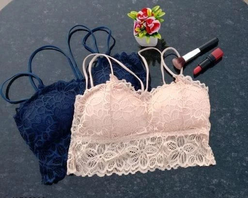 Checkout this latest Bra
Product Name: *Fancy Women Bra*
Fabric: Net
Print or Pattern Type: Lace
Padding: Padded
Type: Short Bralette
Wiring: Non Wired
Seam Style: Seamed
Multipack: 2
Add On: Pads
Sizes:
Free Size (Underbust Size: 28 in, Overbust Size: 34 in) 
Country of Origin: India
Easy Returns Available In Case Of Any Issue


Catalog Rating: ★3 (8)

Catalog Name: Fancy Women Bra
CatalogID_10056982
C76-SC1041
Code: 364-41733206-999