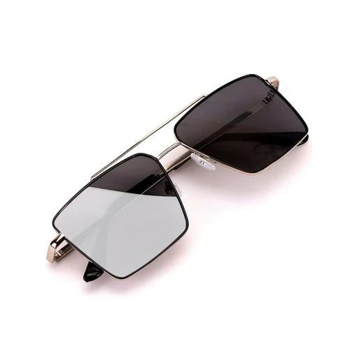 JIM HALO Retro Square Aviator Sunglasses Premium Glass Lens Flat Metal  Eyewear Men Women