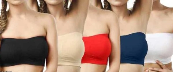 Checkout this latest Bra
Product Name: *Stylus Women Bra*
Fabric: Acrylic
Print or Pattern Type: Solid
Type: Bandeau
Seam Style: Seamless
Multipack: 5
Sizes:
34A (Underbust Size: 30 in, Overbust Size: 36 in) 
Country of Origin: China
Easy Returns Available In Case Of Any Issue


SKU: Women Tube Non Padded Bra  5 pc
Supplier Name: NAUNIDH ENTERPRISES

Code: 703-41750794-995

Catalog Name: Stylus Women Bra
CatalogID_10062545
M04-C09-SC1041