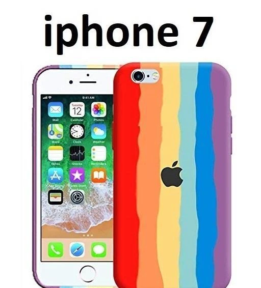 iphone 7 Rainbow Silicone Case