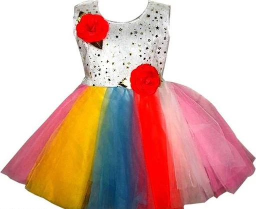 Rainbow Tulle Baby Romper - 9-12 M