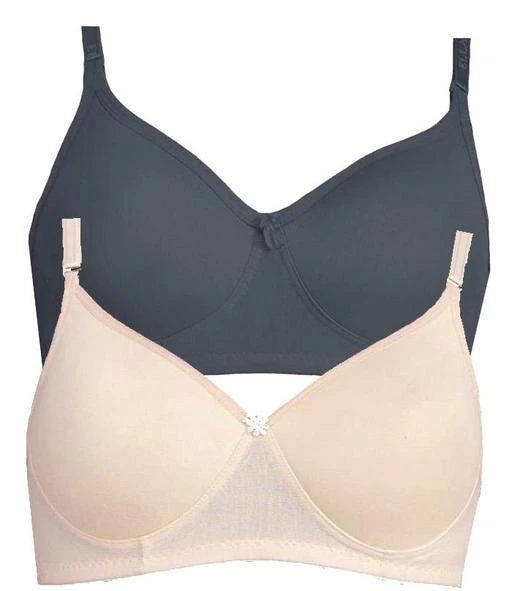 Checkout this latest Bra
Product Name: *Comfy Women Bra*
Fabric: Polycotton
Print or Pattern Type: Solid
Padding: Padded
Type: Tshirt Bra
Wiring: Non Wired
Seam Style: Seamless
Net Quantity (N): 2
Add On: Straps
Sizes:
30B (Underbust Size: 25 in, Overbust Size: 31 in) 
32B (Underbust Size: 27 in, Overbust Size: 33 in) 
34B (Underbust Size: 29 in, Overbust Size: 35 in) 
36B (Underbust Size: 31 in, Overbust Size: 37 in) 
38B (Underbust Size: 33 in, Overbust Size: 39 in) 
40B (Underbust Size: 35 in, Overbust Size: 41 in) 
Country of Origin: India
Easy Returns Available In Case Of Any Issue


SKU: NK21-FMold-CB2-Skin-Black
Supplier Name: Quixy Apparel Enterprises

Code: 262-41926719-786

Catalog Name: Stylus Women Bra
CatalogID_10111813
M04-C09-SC1041