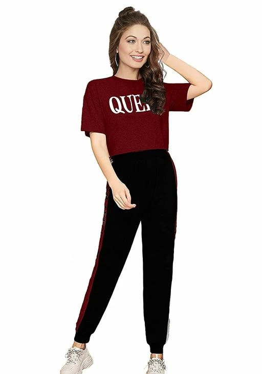 Women Track Suit And Night Suit Cotton Top And Bottom Set Track Suit For  Women Stylish Active Clothing Set For Women