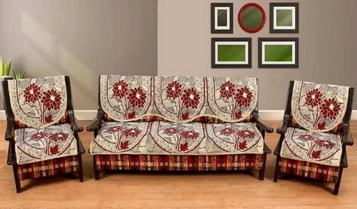Checkout this latest Slipcovers(Sofa,Table Covers)
Product Name: *Nature A Decore Exclusive Royal Look Sofa Cover Set*
Fabric: Cotton
Set: Sofa Set
Shape: 3+1+1
No. of Sofa Seat Covers: 1
No. of Chair Seat Covers: 2
No. of Sofa Back Covers: 1
No. of Chair Back Covers: 2
Print or Pattern Type: Floral
Net Quantity (N): 6
Enhance the beauty of your home decor with this high quality product.This quality Sofa Cover will go flawlessly with your furniture and enhance the style of your home.Set contains: 1 long back cover for 3 seater sofa, 1 long seat cover for 3 seater sofa,2 back covers& 2 seat cover for single seat sofa &6 hand rest covers
Country of Origin: India
Easy Returns Available In Case Of Any Issue


SKU: 56878888
Supplier Name: NATURE A

Code: 493-42196681-005

Catalog Name: Voguish Slipcovers(Sofa Table Covers)
CatalogID_10189526
M08-C24-SC2538