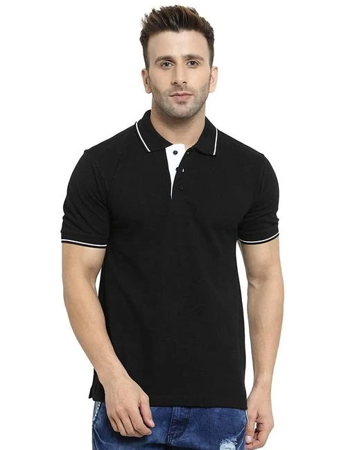 Checkout this latest Tshirts
Product Name: *Comfy Retro Men Tshirts*
Fabric: Cotton
Sleeve Length: Short Sleeves
Pattern: Solid
Net Quantity (N): 1
Sizes:
S (Chest Size: 38 in) 
M (Chest Size: 40 in) 
L (Chest Size: 42 in) 
XXL (Chest Size: 46 in) 
Croc and Clay POLO T-SHIRTS - YOUR CLASSY SEMI-FORMALS  Polo T-shirts, a timeless piece of fashion, was born from the thoroughbred stables of the Derby and seamlessly wove magic over the years.  A polo t-shirt encompasses in itself the elegance of a shirt and the casual coolness of a regular t-shirt. Sport a Polo neck t-shirt in deep colours of blue and teal paired with jeans to exude a sombre smart-casual attire. Branded polo t-shirts from Myntra guarantee to impress with its rich, exuberant feel. The fabric and fit of US polo t-shirts lend it an almost tailored appearance for the masculine frame. High praise can be bestowed to the Polo t-shirts especially for the ease with each it can be paired with blazers, a classy leather jacket, jeans, tucked in or left loose.
Country of Origin: India
Easy Returns Available In Case Of Any Issue


SKU: FLING-BLACK
Supplier Name: Blisswear - T Shirt Manufacturer and Vendor India

Code: 493-42251572-9401

Catalog Name: Classy Glamorous Men Tshirts
CatalogID_10206864
M06-C14-SC1205