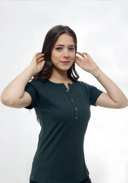 Checkout this latest Tshirts
Product Name: *Classy Latest Women Tshirts *
Fabric: Cotton Blend
Sleeve Length: Short Sleeves
Pattern: Solid
Net Quantity (N): 1
Sizes:
S, M, L, XL, XXL
Country of Origin: India
Easy Returns Available In Case Of Any Issue


SKU: 4BUTTONFREEN-TOP
Supplier Name: TIRUPATI INTERNATIONAL

Code: 262-42274640-997

Catalog Name: Stylish Glamorous Women Tshirts 
CatalogID_10213584
M04-C07-SC1021