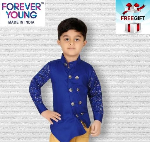 Checkout this latest Shirts
Product Name: *FOREVER YOUNG BOYS SHIRT *
Fabric: Cotton Blend
Sleeve Length: Long Sleeves
Pattern: Solid
Net Quantity (N): 1
Sizes: 
5-6 Years, 6-7 Years, 7-8 Years, 8-9 Years, 9-10 Years, 10-11 Years, 12-13 Years, 14-15 Years, 15-16 Years
FOREVER YOUNG Let Your Junior Enjoy Comfort And The Attention Too In This Coloured Full Sleeve Stytle Shirt From XBOYZ . Made From 100% Cotton ,This Light- Weight And Ultra-Comfy Casual Shirt , With Roll Up Sleeve Styling Will Make Him Look Even More Adorable
Country of Origin: India
Easy Returns Available In Case Of Any Issue


SKU: C006-Ryl Blue 
Supplier Name: X BOYZ-

Code: 324-42276465-9941

Catalog Name: Pretty Stylish Boys Shirts
CatalogID_10214125
M10-C32-SC1174
