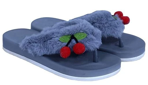 Kids furry outlet slippers