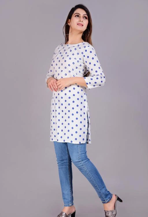 Checkout this latest Kurtis
Product Name: *Aakarsha Attractive Kurtis*
Fabric: Rayon
Sleeve Length: Three-Quarter Sleeves
Pattern: Printed
Combo of: Single
Sizes:
M (Bust Size: 38 in) 
L (Bust Size: 40 in) 
XL (Bust Size: 42 in) 
XXL (Bust Size: 44 in) 
Country of Origin: India
Easy Returns Available In Case Of Any Issue


SKU: 12AM -KU -WH
Supplier Name: AE Amans

Code: 752-42607816-9941

Catalog Name: Trendy Fabulous Kurtis
CatalogID_10308857
M03-C03-SC1001