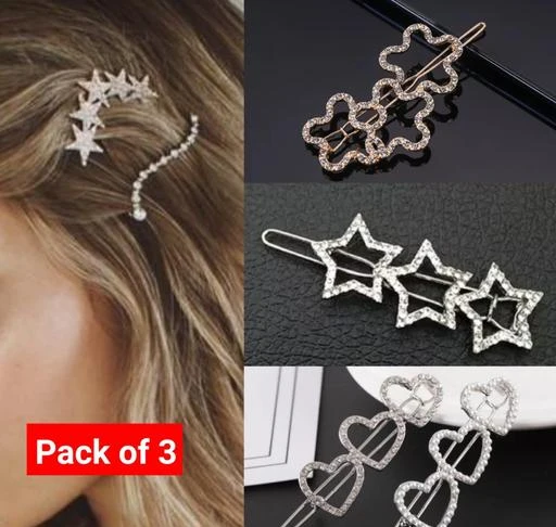 Checkout this latest Hair Clips & Hair Pins
Product Name: *Diva Fusion Women Hair Accessories*
Material: Metal
Type: Hair Clip
Ideal For: Women
Pattern: Stone Design
Size: Onesize
Multipack: 3
Country of Origin: China
Easy Returns Available In Case Of Any Issue


SKU: Al-Glittering-Metal-hairclips-Pck-of-3
Supplier Name: PRIYAM ENTERPRISES

Code: 871-42721017-992

Catalog Name: Allure Fancy Women Hair Accessories
CatalogID_10341204
M05-C13-SC1088