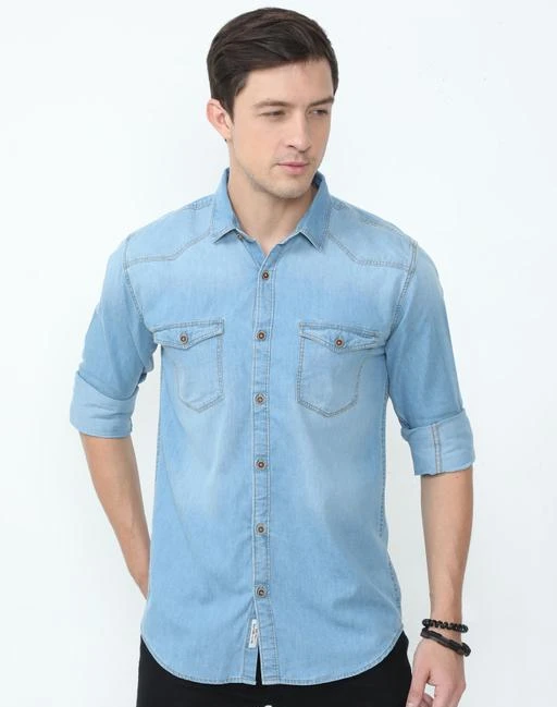 Checkout this latest Shirts
Product Name: *Classy Latest Men Shirts*
Fabric: Denim
Sleeve Length: Long Sleeves
Pattern: Dyed/ Washed
Multipack: 1
Sizes:
S (Chest Size: 38 in) 
Country of Origin: India
Easy Returns Available In Case Of Any Issue


Catalog Rating: ★3.8 (71)

Catalog Name: Urbane Designer Men Shirts
CatalogID_10346195
C70-SC1206
Code: 865-42738124-9961