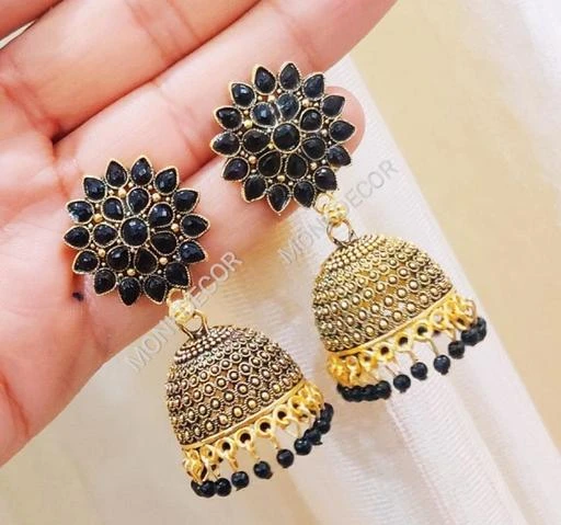 Checkout this latest Earrings & Studs
Product Name: *Elite Beautiful & Attractive Sunflower Gold Jhumkas For girls and Women.(Black Color)*
Base Metal: Brass
Plating: Brass Plated
Stone Type: Artificial Stones
Sizing: Adjustable
Type: Jhumkhas
Multipack: 1
Country of Origin: India
Easy Returns Available In Case Of Any Issue


Catalog Rating: ★4.1 (99)

Catalog Name: Fancy Earrings & Studs
CatalogID_10353561
C77-SC1091
Code: 031-42762912-993